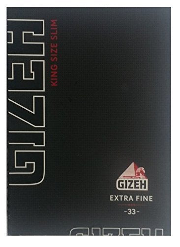 Gizeh Black King Size Slim Extra Fine 25 x 34 Blatt Magnetheft - Smoking Papers