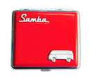 ZIGARETTENETUI Samba Bulli Leder Zigaretten Etui Zigarettenbox Zigarettendose Box Dose Case 4-Varianten 68 (Rot)