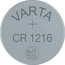 Lithium-Knopfzelle VARTA CR 1216. 25mAh. 3V. 1er Blister
