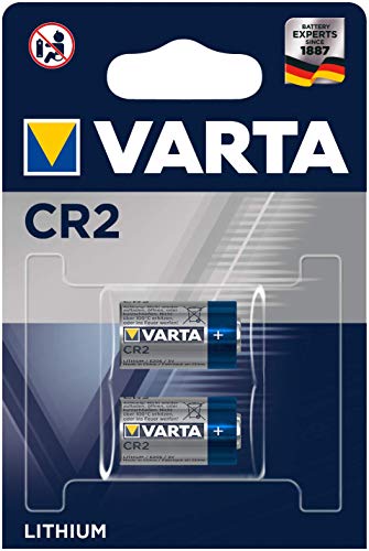 VARTA Batterien Electronics CR2 Lithium Knopfzelle 3V Batterie 2er Pack Knopfzellen in Original 2er Blisterverpackung