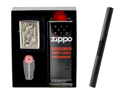 Zippo Revolver Emblem im Geschenkset inkl. Stabfeuerzeug
