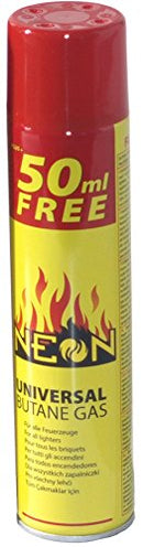 Rsonic ® 300ml Butan Feuerzeuggas Gas - Gasfeuerzeug 300 ml 5 Adapter