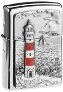 Zippo Feuerzeug 2001670 Lighthouse Emblem Benzinfeuerzeug, Messing