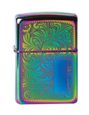 Zippo Feuerzeug 60000816 Venetian Spectrum Benzinfeuerzeug, Messing, 1 x 3,5 x 5,5 cm