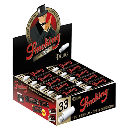 Smoking Deluxe Filter Tips 33er breite Filtertips perforiert 1 Box (50 Heftchen/ Booklets)