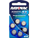 Rayovac Acoustic Special Hörgerätebatterie Typ 675AE 6er Blister, Zink-Luft, 1,4V