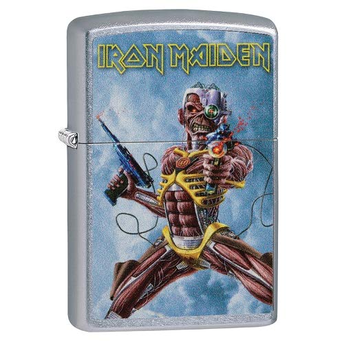 Zippo Iron Maiden Feuerzeug, Messing, Design, 5,83,81,2