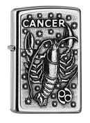 Zippo PL 207 Cancer Tierkr. V19 Feuerzeug, Messing, Design, 5,83,81,2