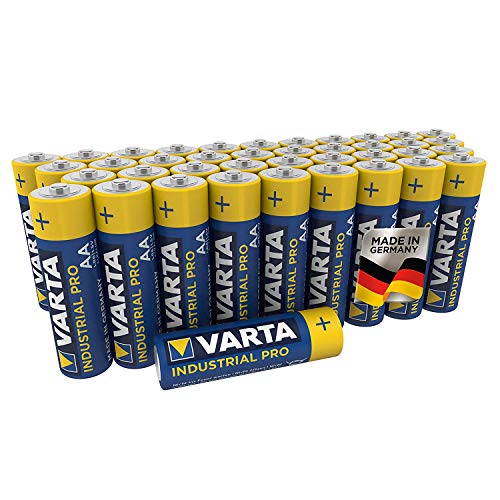 VARTA Industrial Batterie AA Mignon Alkaline Batterien LR6 - 40er pack, Made in Germany