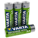 VARTA 731 505 Rechargeable Ready2Use Accu Ready2Use vorgeladen AA Mignon Ni-Mh Akku (4er Pack, 2600 mAh), wiederaufladbar ohne Memory-Effekt - sofort einsatzbereit