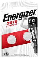 Energizer CR2016 Batterien, Lithium Knopfzelle, 2 Stück