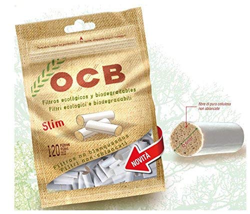 OCB Organic Slim Drehfilter Feinfilter 10 x 120 Filter, Eindrehfilter 6mm