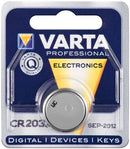 Varta 6032 Lithium-Knopfzelle CR 2032, 230mAh, 3V Einzelblister silber