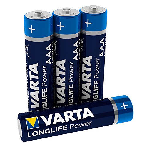 VARTA Longlife Power AAA Micro LR03 Batterie (4er Pack) Alkaline Batterie - Made in Germany - ideal für Spielzeug Taschenlampe Controller und andere batteriebetriebene Geräte