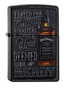 Zippo 60002093 PL Jack Daniels Feuerzeug, Messing, Edelstahloptik, 1 x 3,5 x 5,5 cm