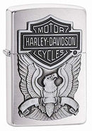 Zippo Feuerzeug 60001207 H-D Eagle Emblem Benzinfeuerzeug, Messing