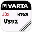10 x VARTA V392 Knopfzelle 1,5 Volt V 392 Batterie SR41 LR 736 Uhrenbatterie AG 3