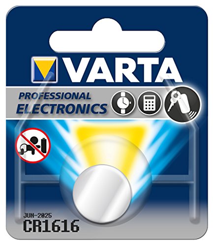 VARTA Batterien Electronics CR1616 Lithium Knopfzellen 1er Pack Knopfzellen in Original 1er Blisterverpackung