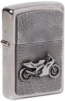 Zippo Feuerzeug 2000225 Motor Bike Emblem Benzinfeuerzeug, Messing