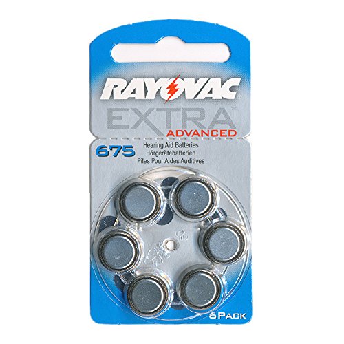 Rayovac RAHA675 Extra Advanced Batterien für Hörgeräte (6-er Pack)