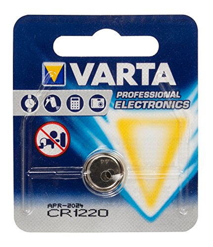 VARTA Batterien Electronics CR1220 Lithium Knopfzelle 1er Pack Knopfzellen in Original 1er Blisterverpackung