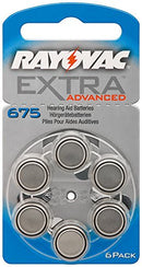 Wentronic V675 6-BL (PR44/HA675) Rayovac ADV. - Batterien Nicht wiederaufladbar (Button/Ecke, Zink-Air, 11,6 x 11,6 x 5,4 mm, grau, Silber)