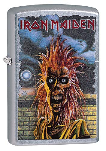 Zippo Iron Maiden-Street Chrome-Spring 2017 Feuerzeug, Silber, 5.8 x 3.8 x 2 cm