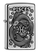 Zippo PL 207 Pisces Tierkr. V19 Feuerzeug, Messing, Design, 5,83,81,2