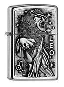 Zippo PL 207 Leo Tierkreis. V19 Feuerzeug, Messing, Design, 5,83,81,2