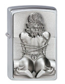 Zippo Feuerzeug 2002549 Bondage Girl Emblem Benzinfeuerzeug, Messing