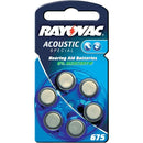 Rayovac 675 Hörgeräte-Batterie 6er Pack