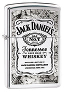Zippo Jack Daniels-Chrome high Polished-Spring 2017 Feuerzeug, Silber, 5.8 x 3.8 x 2 cm