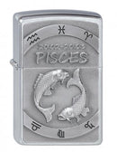 Zippo Feuerzeug 2002071 Pisces Emblem Benzinfeuerzeug, Messing