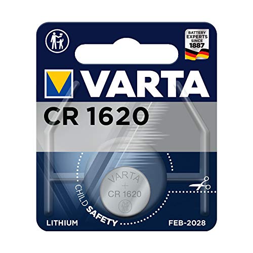 VARTA Batterien Electronics CR1620 Lithium Knopfzelle 1er Pack Knopfzellen in Original 1er Blisterverpackung