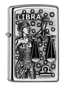 Zippo PL 207 Libra Tierkr. V19 Feuerzeug, Messing, Design, 5,83,81,2