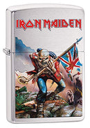 Zippo Iron Maiden-Chrome Brushed-Spring 2017 Feuerzeug, Silber, 5.8 x 3.8 x 2 cm