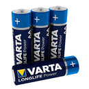VARTA Longlife Power AA Mignon LR6 Batterie (4er Pack) Alkaline Batterie - Made in Germany - ideal für Spielzeug Taschenlampe Controller und andere batteriebetriebene Geräte