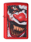 Zippo Feuerzeug 60001388 Evil Clown Benzinfeuerzeug, Messing, Edelstahloptik, 1 x 3,5 x 5,5 cm