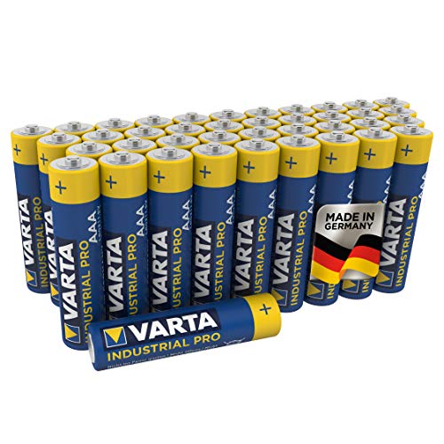VARTA Industrial Batterie AAA Micro Alkaline Batterien LR03 - 40er pack, Made in Germany