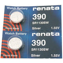 Renata 390 Uhrenbatterien (2 Stücke)