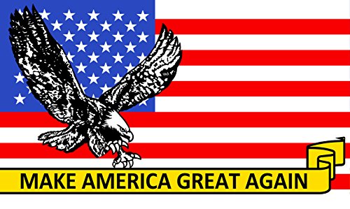 Flaggenking USA-Make America Again Format: 150 x 90 cm-wetterfest-17523 Flagge Fahne, Mehrfarbig, 150 x 90 x 1 cm
