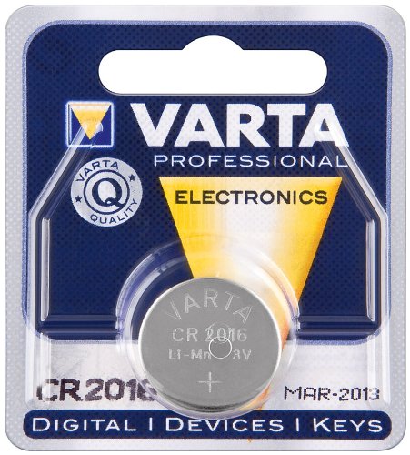 Varta CR2016 Lithium Knopfzelle (3V, 90 mAh, 20 Stück)