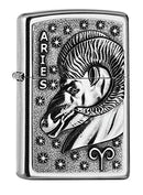 Zippo PL 207 Aries Tierkr. V19 Feuerzeug, Messing, Design, 5,83,81,2