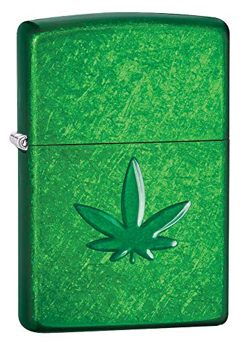 Zippo Stamped Leaf Brass Pipe Insert - Meadow Matte - Choice Collection 2018-60004300 - Suggested Retail: Euro 49,95, Silber, S, 29673