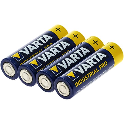 VARTA Batterie 4006 Industrial AA Mignonzelle 4er Folie, Alkaline, 1,5V