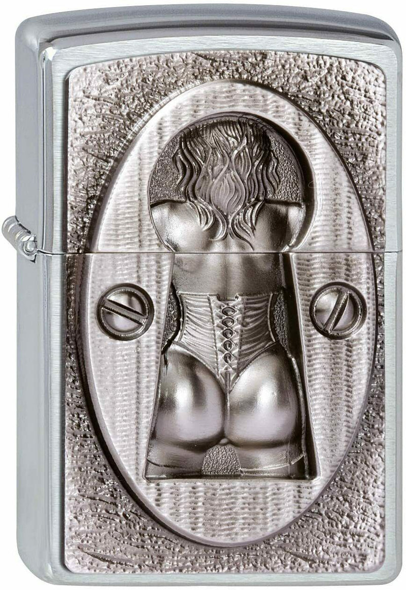 ZIPPO Feuerzeug 2003077 Keyhole Emblem Sexy Girl