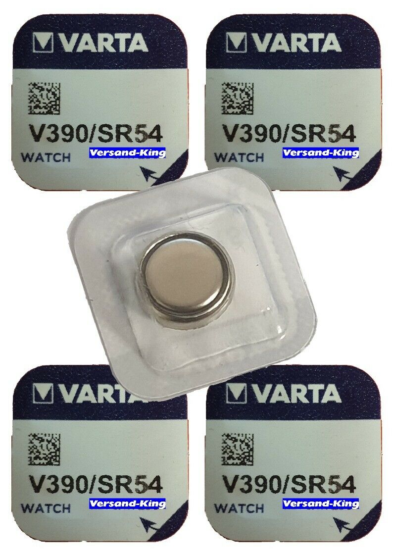5 x VARTA V390 Knopfzelle 1,5 Volt V 390 Batterie SR1130SW Uhr passend für Swatch