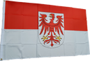 Fahne Flagge Bundesland Brandenburg  90 x 150 cm mit 2 Ösen für Fahnenmast