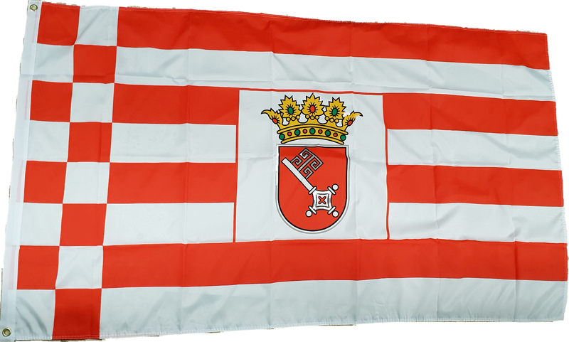 Fahne Flagge Bundesland Hansestadt Bremen Bremer Schlüssel 90 x 150cm mit 2 Ösen