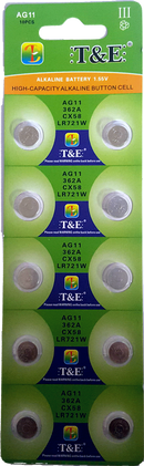 10x AG 11 Uhrenbatterie 361 362 für Armbanduhr Knopfzelle SR 721 V362 LR 721